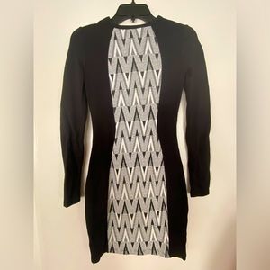 H&M upper knee length fitted dress, size 2